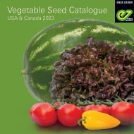 Vegetable Seed Catalogue USA & Canada 2023