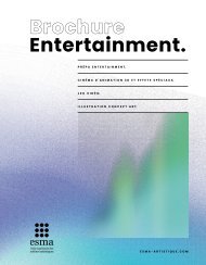 Brochure ESMA Entertainment