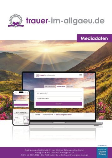 Mediadaten trauer-im-allgaeu.de 2024