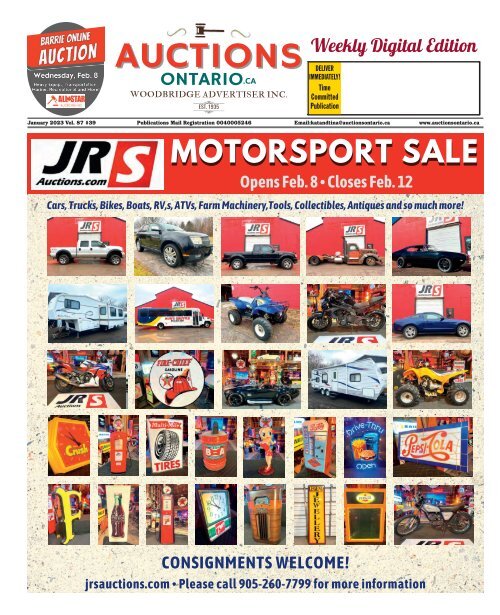 Woodbridge Advertiser/AuctionsOntario.ca - 2023-01-23