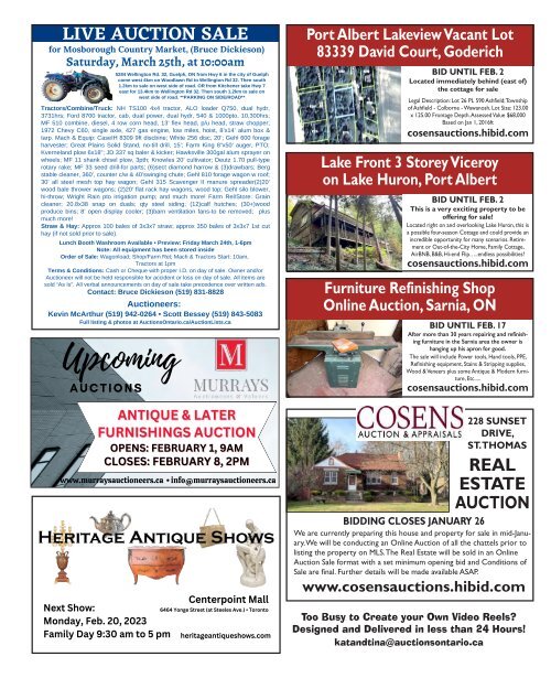 Woodbridge Advertiser/AuctionsOntario.ca - 2023-01-23