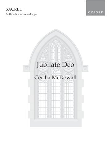 Cecilia McDowall Jubilate Deo