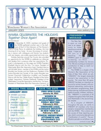 WWBA January 2023 Newsletter - M