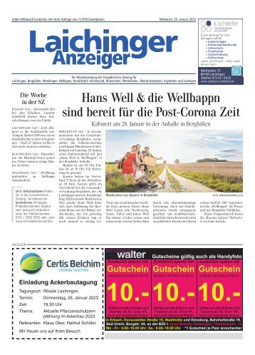 Laichinger Anzeiger 25.01.2023