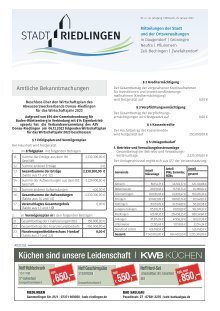 25.01.2023 Amtliches Mitteilungsblatt Riedlingen