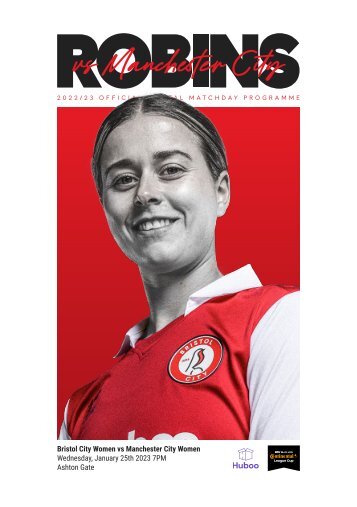 Robins Matchday Programme - Bristol City v Manchester City