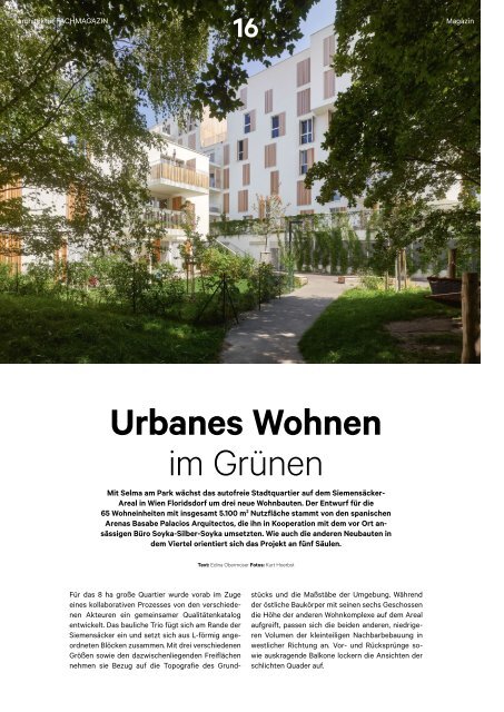 architektur FACHMAGAZIN Ausgabe 8 2022