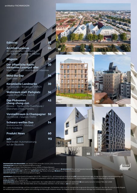 architektur FACHMAGAZIN Ausgabe 8 2022