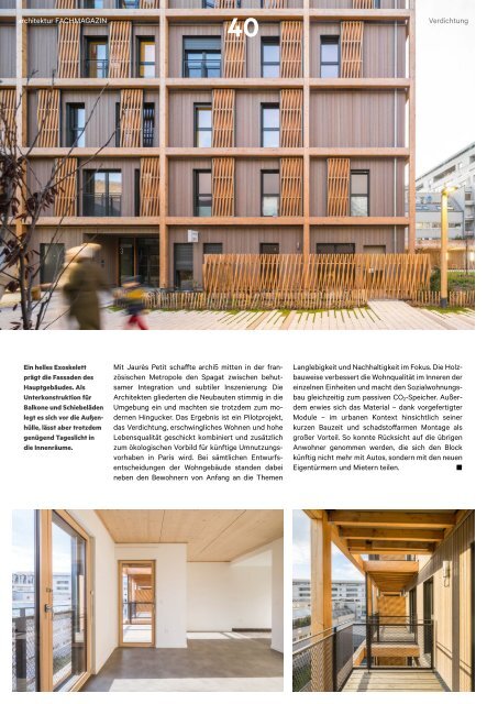 architektur FACHMAGAZIN Ausgabe 8 2022