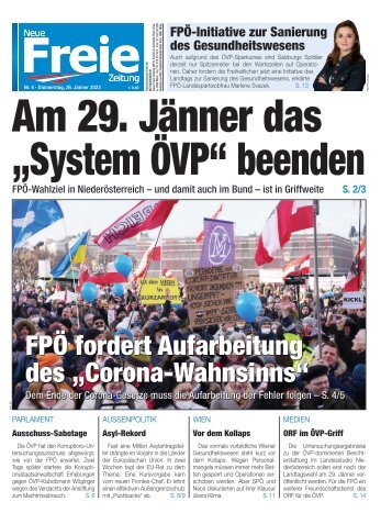 Am 29. Jänner das „System ÖVP“ beenden