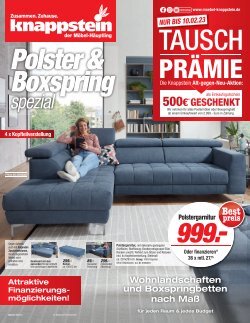 Polster & Boxspring spezial bei Möbel Knappstein