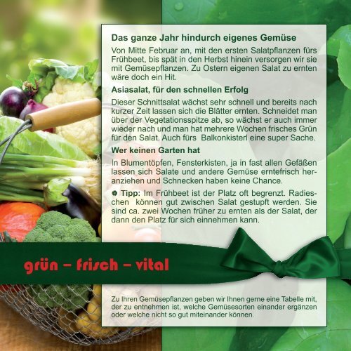 Gartenbroschüre - Gärtnerei Pfandl 2023