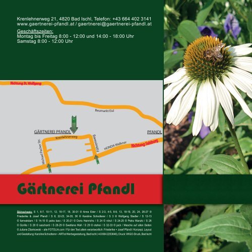 Gartenbroschüre - Gärtnerei Pfandl 2023