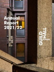 Guildhall School Annual Report 2021/22