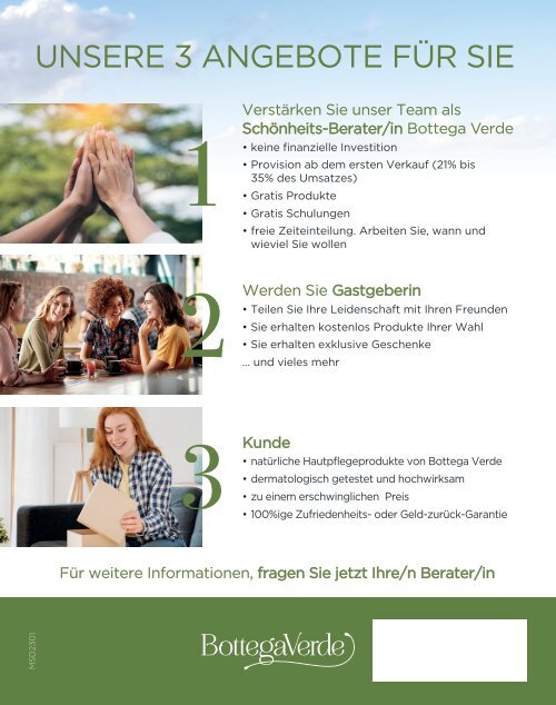 Bottega Verde Schweiz Katalog 2023