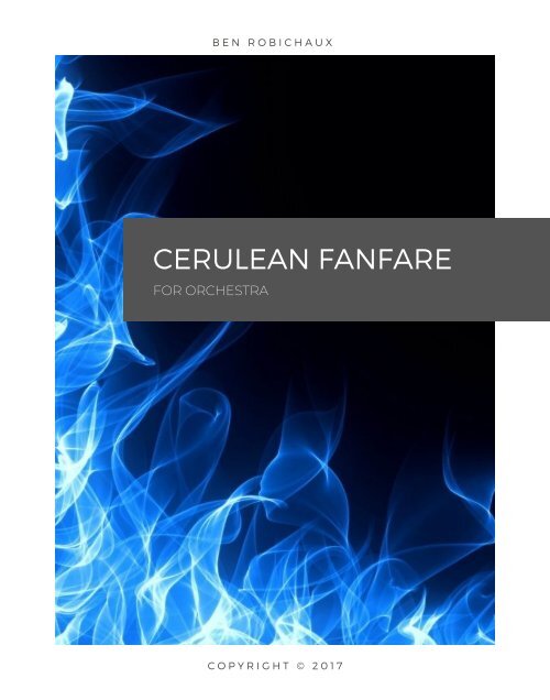 Cerulean Fanfare - Score