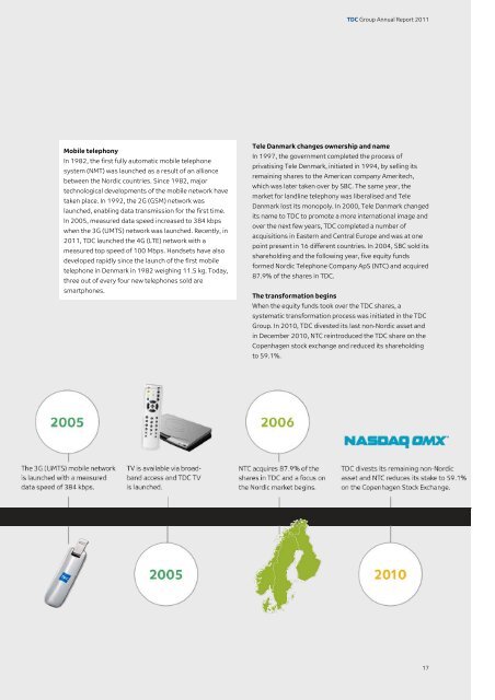 TDC Group Annual Report 2011(6,4MB) - TDC Annual Report 2011