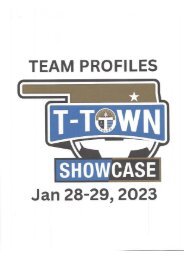 T TOWN SHOWCASE TEAM PROFILES