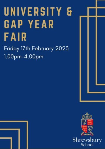 University Fair Programme 2023