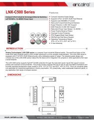 5 Port Compact Unmanaged Switch LNX-C500 Series Datasheet