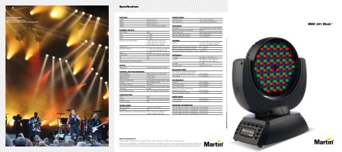 MAC 301 Wash Brochure - Martin