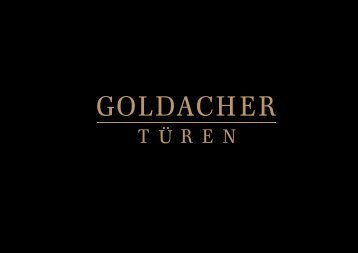 IMAGEBROSCHÜRE GOLDACHER TÜREN