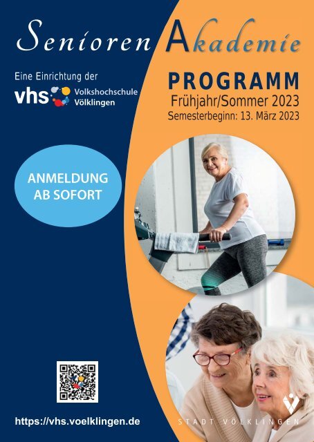 Programm der Seniorenakademie Frühjahr/Sommer 2023