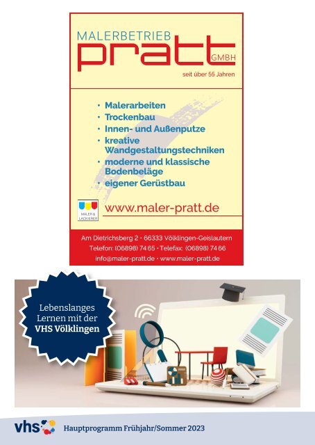 Hauptprogramm Frühjahr/Sommer 2023