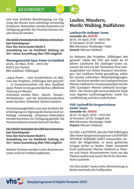 Hauptprogramm Frühjahr/Sommer 2023