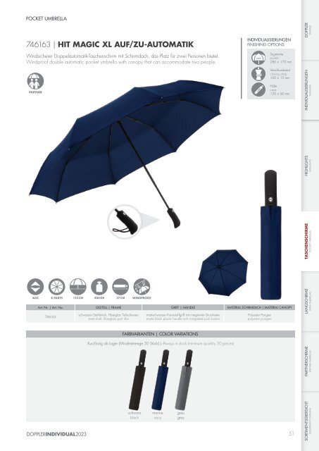 doppler Schirme Katalog 