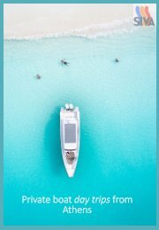 Private luxury Boat trips from Athens