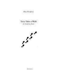 Terry Takes a Walk - Full Score