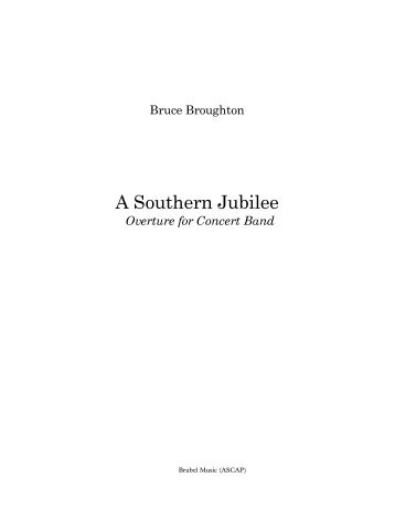 A Southern Jubillee - Full Score