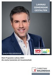 Wahlprogramm Bürgermeisterwahlkampf Lahnau Christian Walendsius