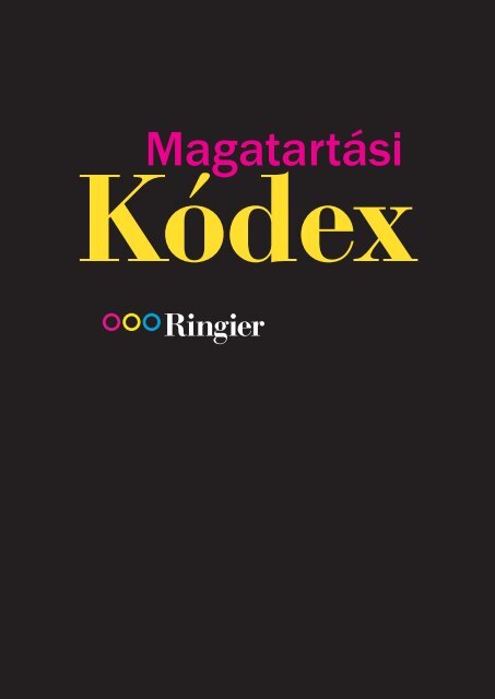 Ringier Profession Magatartasi Kódex 2022