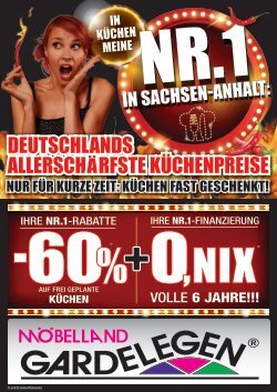 In Küchen Ihre Nr. 1 in Sachen - Möbelland Gardelegen