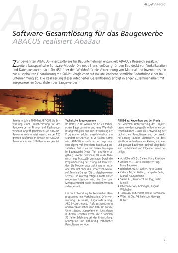 AbaBau - ABACUS Research AG