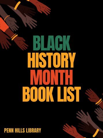 BLACK HISTORY MONTH BOOK LIST