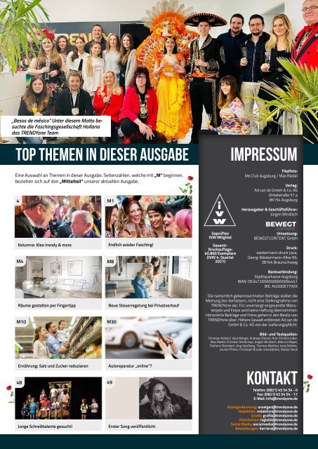 TRENDYone | Das Magazin – Augsburg – Februar 2023