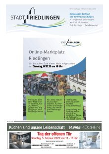 01.02.2023 Amtliches Mitteilungsblatt Riedlingen