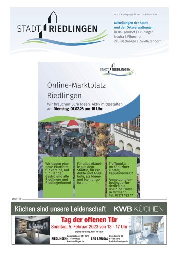 01.02.2023 Amtliches Mitteilungsblatt Riedlingen