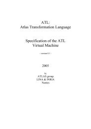 ATL: Atlas Transformation Language Specification of the ... - Eclipse