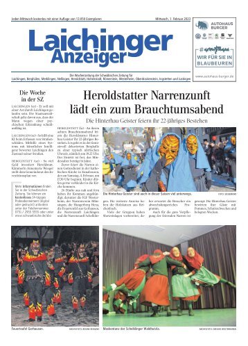 01.02.2023 Laichinger Anzeiger