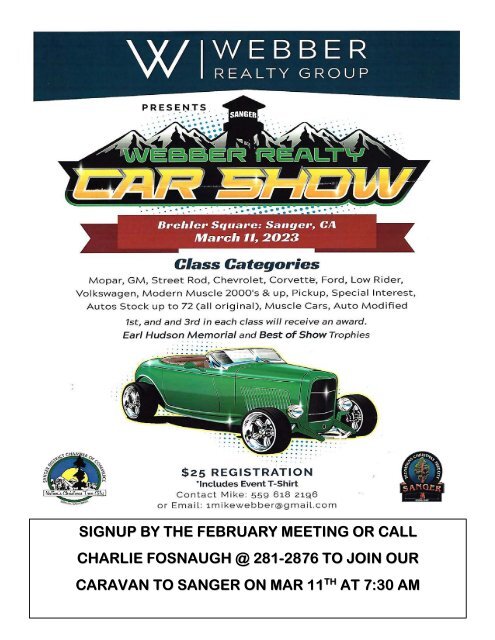 Central Valley Corvettes of Fresno - February 2023