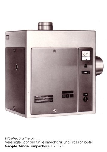 CZ-CSSR-Meopta-Prerov-2-1976-Meopta-Xenon-Lampenhaus II-2,5 kW