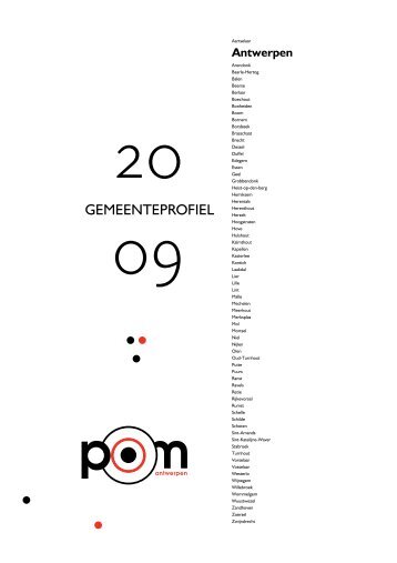 GEMEENTEPROFIEL - POM Antwerpen