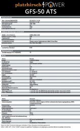 Datenblatt für Platzhirsch Power Notstromaggregat GFS-50
