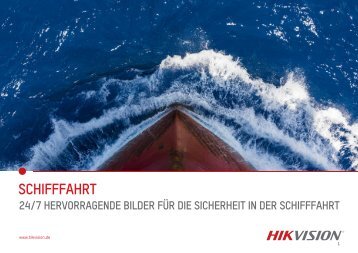 Hikvision DACH - Maritim - Sicherheit in der Schifffahrt