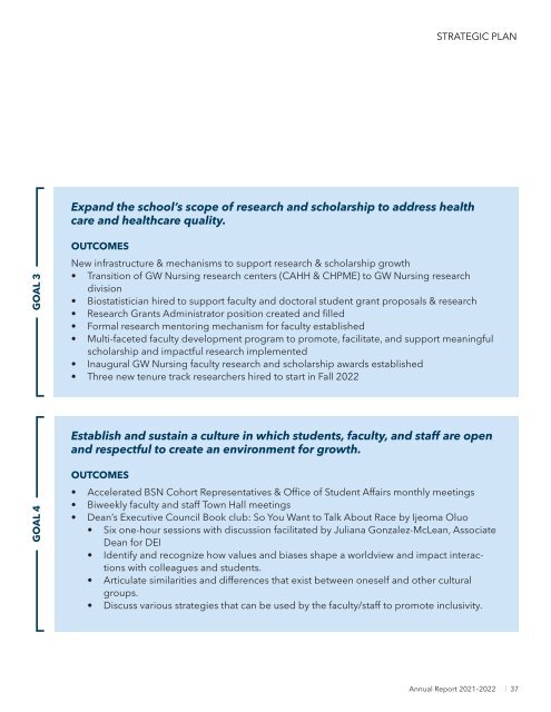 GW Nursing Annual Report: 2021-2022