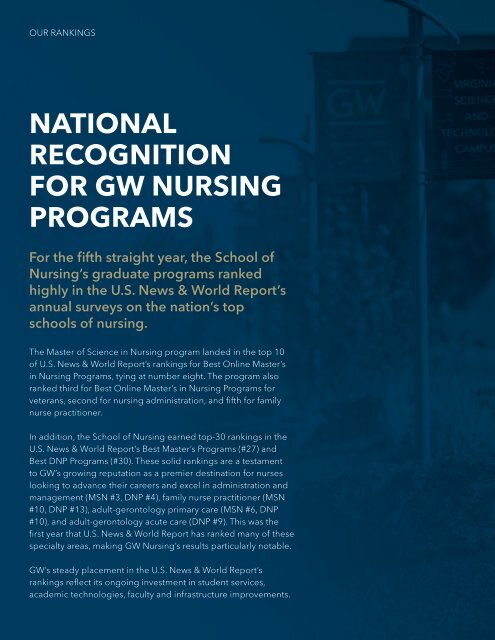 GW Nursing Annual Report: 2021-2022